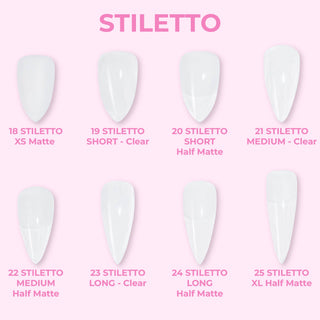 8- Stilleto Shape LDS Soft Gel