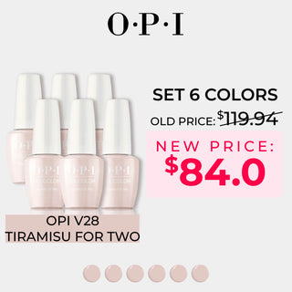 OPI Gel Nail Polish - Set 6 Colors - V28 Tiramisu for Two