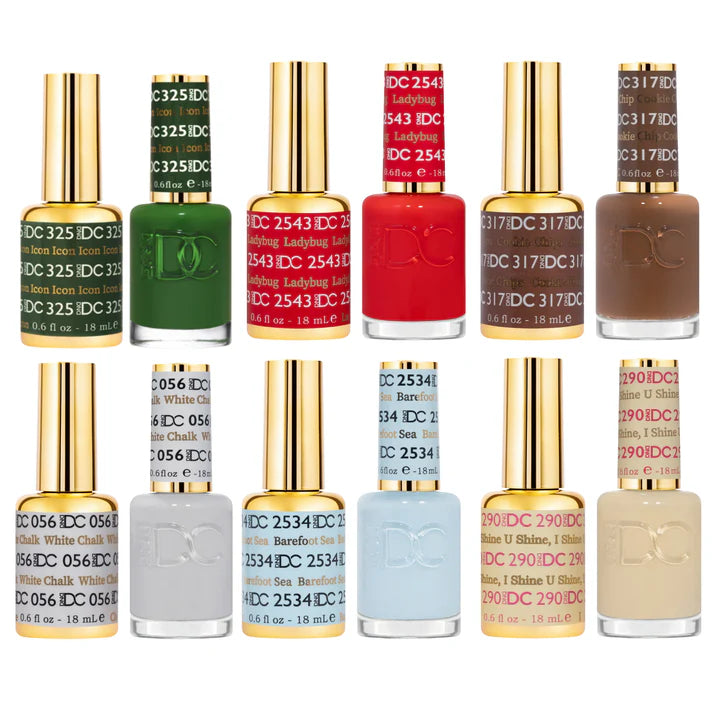 DTK Nail Supply - Authentic DND DC Gel & Polish 6pc Bundle - Santa Baby for wholesale salon use