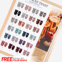 LAVIS Glitter G05 - Set 24 - Gel Polish 0.5oz - Champagne Toast Glitter Collection