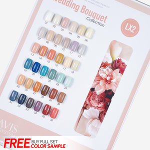 LAVIS LX2 - Set 36 Color - Gel Polish 0.5 oz - Wedding Bouquet Collection