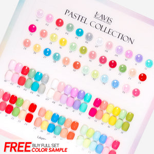 LAVIS LX3 - Set 36 Colors - Gel Polish 0.5 oz - Pastel Flow Collection