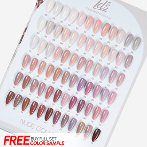 LDS Color Craze Set of 72 Gel Polish (0.5oz) - Nude Collection