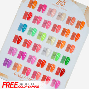 LDS Set of 36 Gel Polish (0.5oz) - Summer 3 - Sunset On The Beach Collection