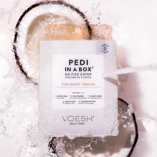  Voesh Pedi In a Box O2 Fizz 5 Step - Coconut  Cream (PCS) by VOESH sold by DTK Nail Supply