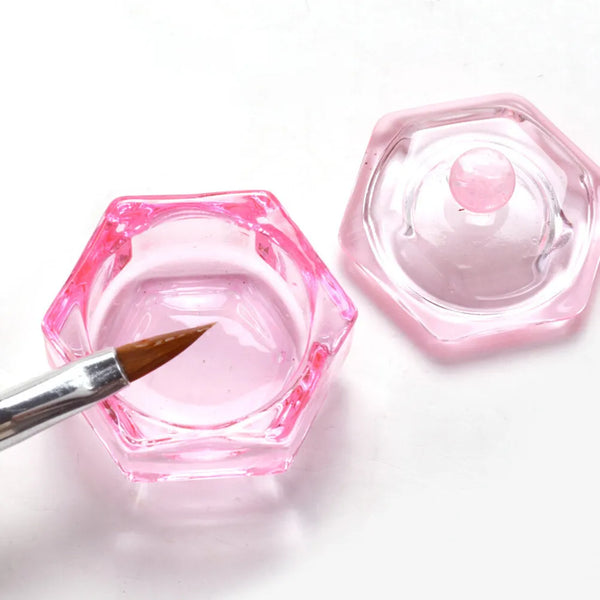  Dappen Dish Nails Lid Pink Cup by Other sold by DTK Nail Supply