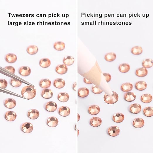 2 Pack 6 Grid Glass FlatBack Rhinestones 05 Matcha - DTK Nail Supply