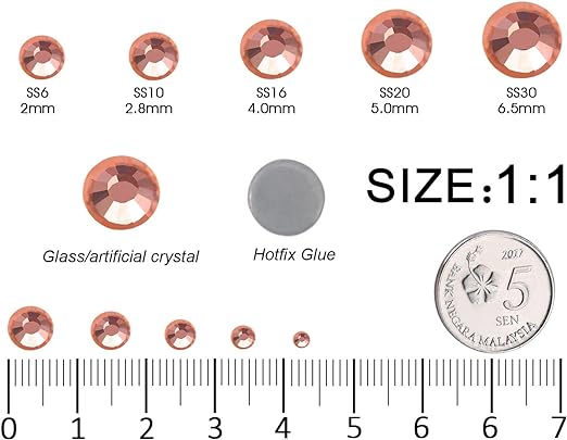 2 Pack 6 Grid Glass FlatBack Rhinestones 05 Matcha - DTK Nail Supply