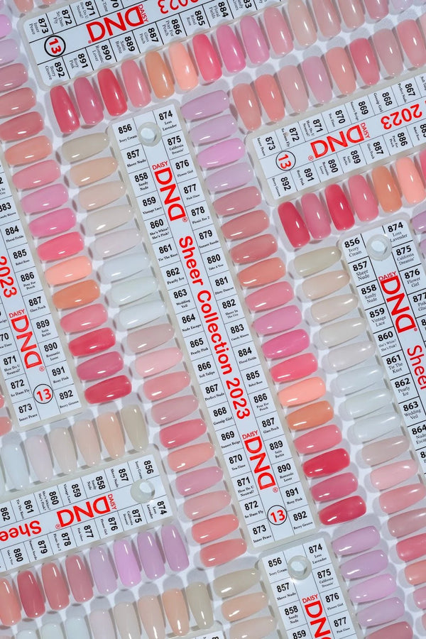 DND Gel Polish - Set of 36 Colors - Part 13 Sheer Collection