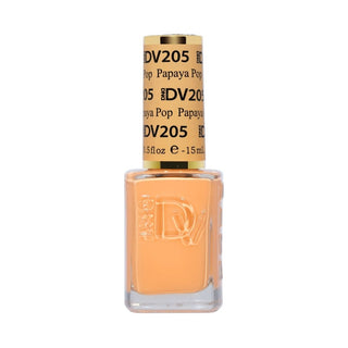  DND DIVA Nail Lacquer - 205 Papaya Pop by DND Diva sold by DTK Nail Supply