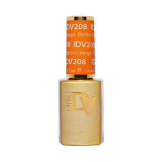  DND DIVA Gel Polish - 208 Perfect Orange by DND Diva sold by DTK Nail Supply