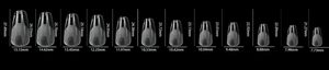 LDS - 07 Coffin Short Half Matte Nail Tips (Full Cover) (Box of 600PCS)