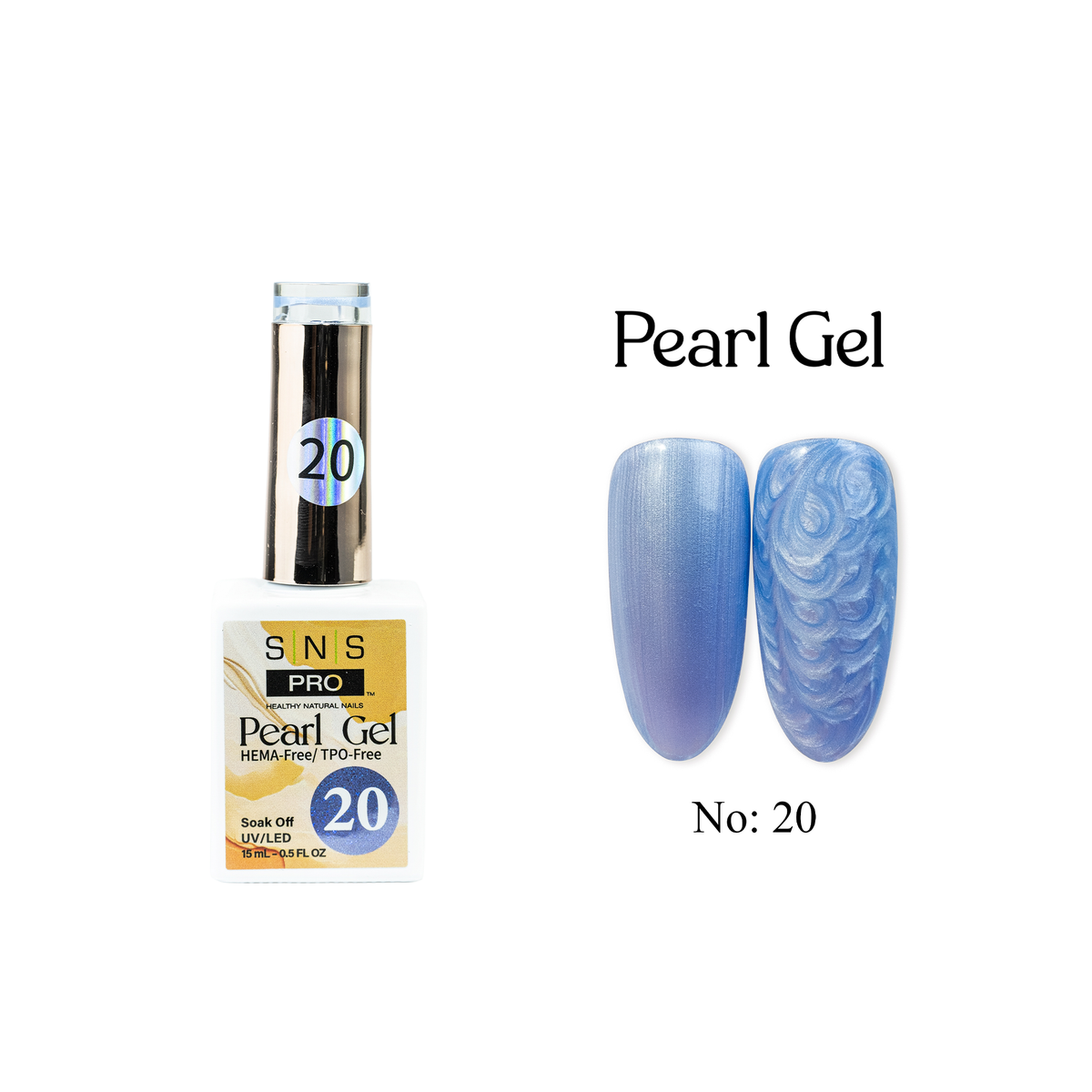 SNS Pearl Gel Collection - 20 - Gel Polish 0.5 oz - DTK Nail Supply