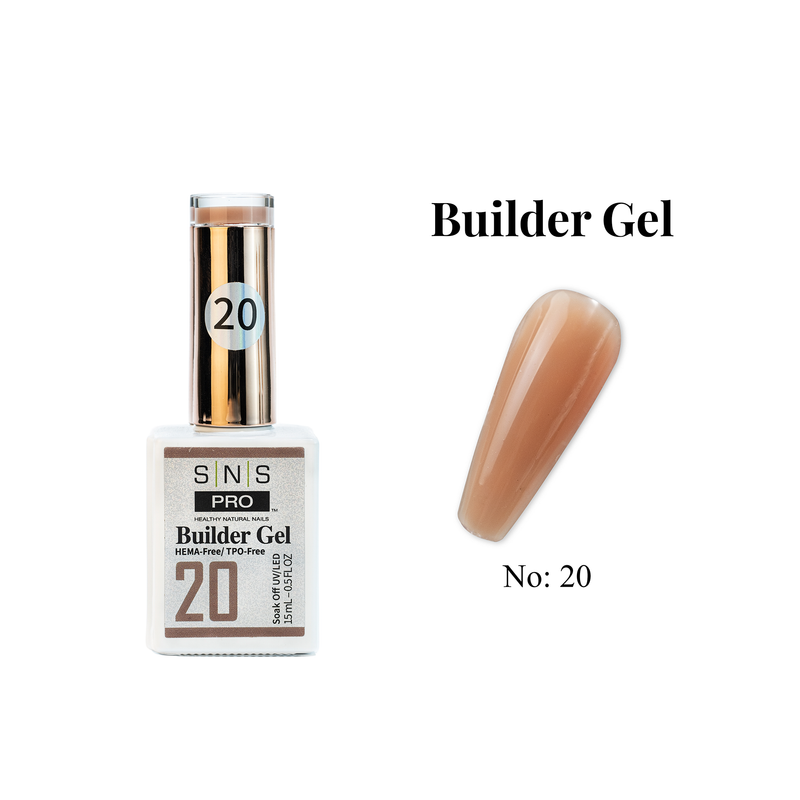 SNS Builder Gel In The Bottle - 20 - HEMA & TPO Free - 0.5 oz - DTK Nail Supply