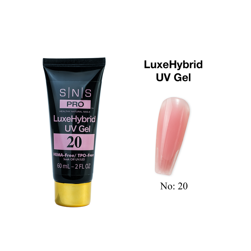SNS Pro LuxeHybrid UV Gel - 20 - HEMA & TPO Free - 60ml - DTK Nail Supply