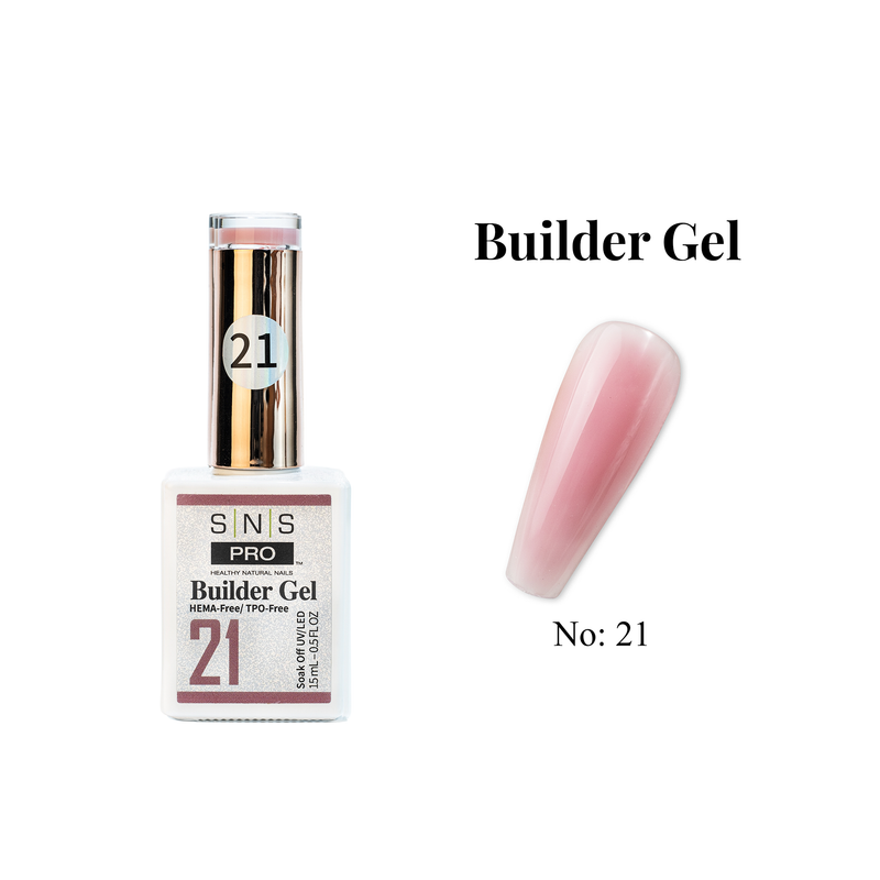 SNS Builder Gel In The Bottle - 21 - HEMA & TPO Free - 0.5 oz - DTK Nail Supply
