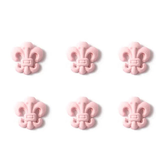 #217-222 2PCS Pink Matte Nail Charm Medieval