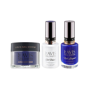  LAVIS 3 in 1 - 218 Morning Glory - Acrylic & Dip Powder, Gel & Lacquer by LAVIS NAILS sold by DTK Nail Supply