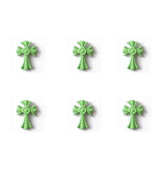 #225-230 2PCS Green Matte Nail Charm Medieval