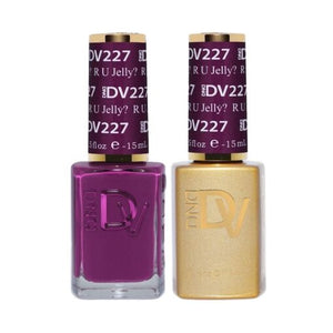 DND DV 227 R U Jelly - DND Diva Gel Polish & Matching Nail Lacquer Duo Set