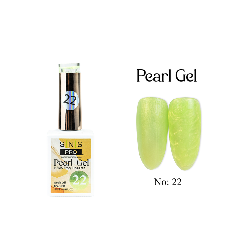 SNS Pearl Gel Collection - 22 - Gel Polish 0.5 oz - DTK Nail Supply