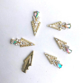  LX2 #200-215 2PCS Rhinestone Double Arrow Nail Charm by Nail Charm sold by DTK Nail Supply