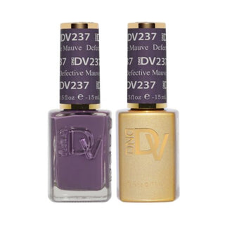 DND DV 237 Detective Mauve - DND Diva Gel Polish & Matching Nail Lacquer Duo Set