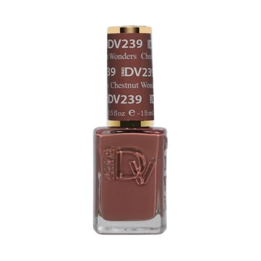 DND DIVA Nail Lacquer - 239 Chestnut Wonders by DND Diva sold by DTK Nail Supply