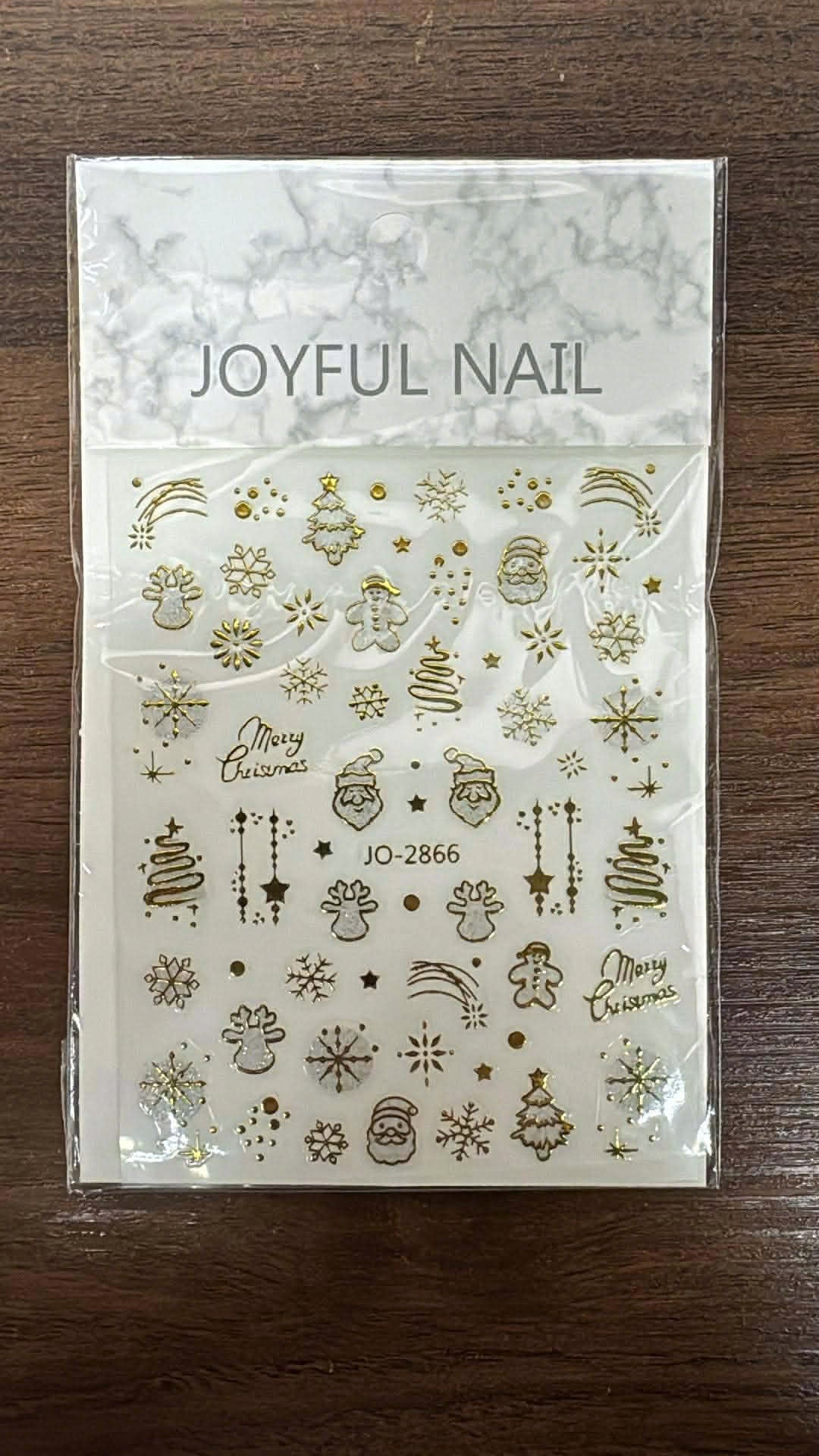 Nail Art Stickers JO-2866 Gold