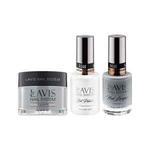  LAVIS 3 in 1 - 240 Dusty Heather - Acrylic & Dip Powder, Gel & Lacquer by LAVIS NAILS sold by DTK Nail Supply