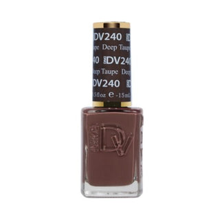  DND DIVA Nail Lacquer - 240 Deep Taupe by DND Diva sold by DTK Nail Supply