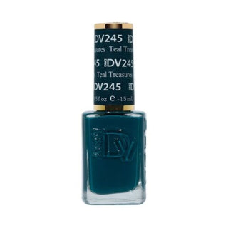  DND DIVA Nail Lacquer - 245 Teal Treasures by DND Diva sold by DTK Nail Supply