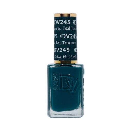 DND DIVA Nail Lacquer - 245 Teal Treasures by DND Diva sold by DTK Nail Supply
