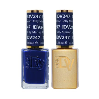 DND DV 247 Jelly Marine - DND Diva Gel Polish & Matching Nail Lacquer Duo Set