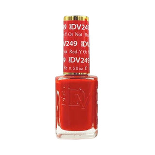  DND DIVA Nail Lacquer - 249 Red-Y Or Not by DND Diva sold by DTK Nail Supply