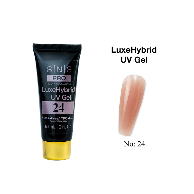 SNS Pro LuxeHybrid UV Gel - 24 - HEMA & TPO Free - 60ml - DTK Nail Supply