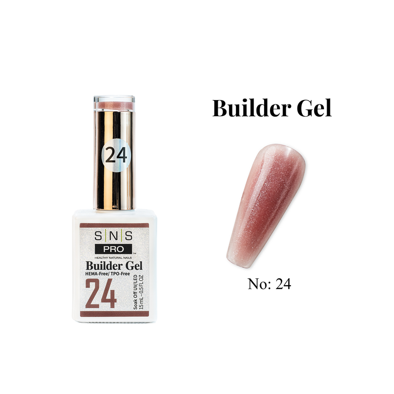 SNS Builder Gel In The Bottle - 24 - HEMA & TPO Free - 0.5 oz - DTK Nail Supply