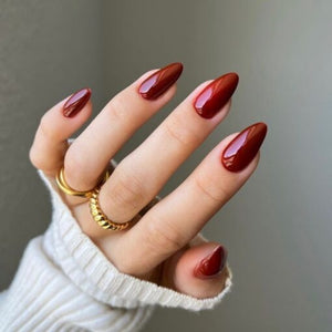 DND DIVA Nail Lacquer - 251 Chocolate Red by DND Diva sold by DTK Nail Supply