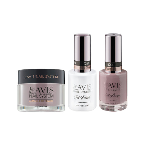  LAVIS 3 in 1 - 254 Cinnamon Toast - Acrylic & Dip Powder, Gel & Lacquer by LAVIS NAILS sold by DTK Nail Supply