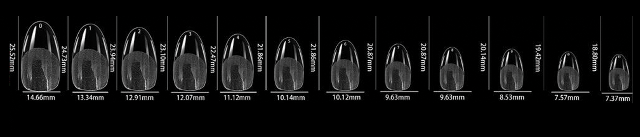 LDS - 02 Almond Short Half Matte Nail Tips (Full Cover) (Box of 600PCS)