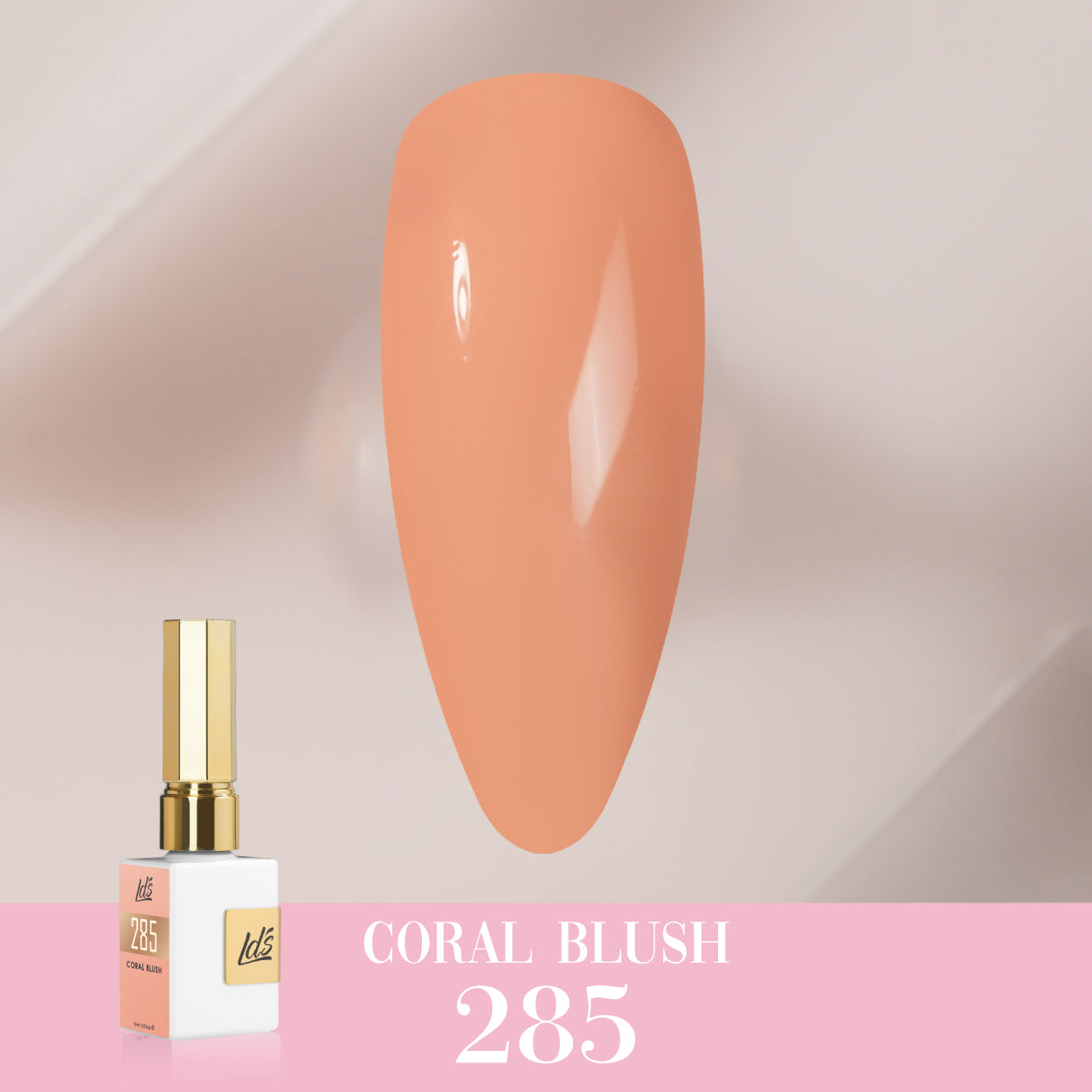  LDS Color Craze Gel Nail Polish - 285 Coral Blush - 0.5oz by LDS COLOR CRAZE sold by DTK Nail Supply