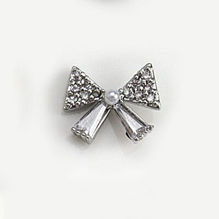 #341 Silver LX2 #340-341 2PCS Bow Nail Charm by Nail Charm sold by DTK Nail Supply