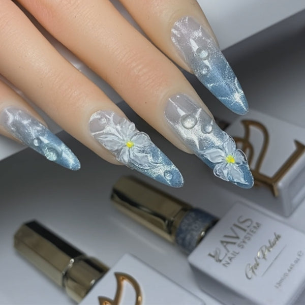 LAVIS Cat Eyes CE12 - 01 - Gel Polish 0.5 oz - Artic Jewel Collection