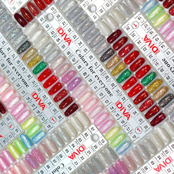 DND DV Part 1 - Set 36 Colors DND Diva Gel Polish & Matching Nail Lacquer Duo Set
