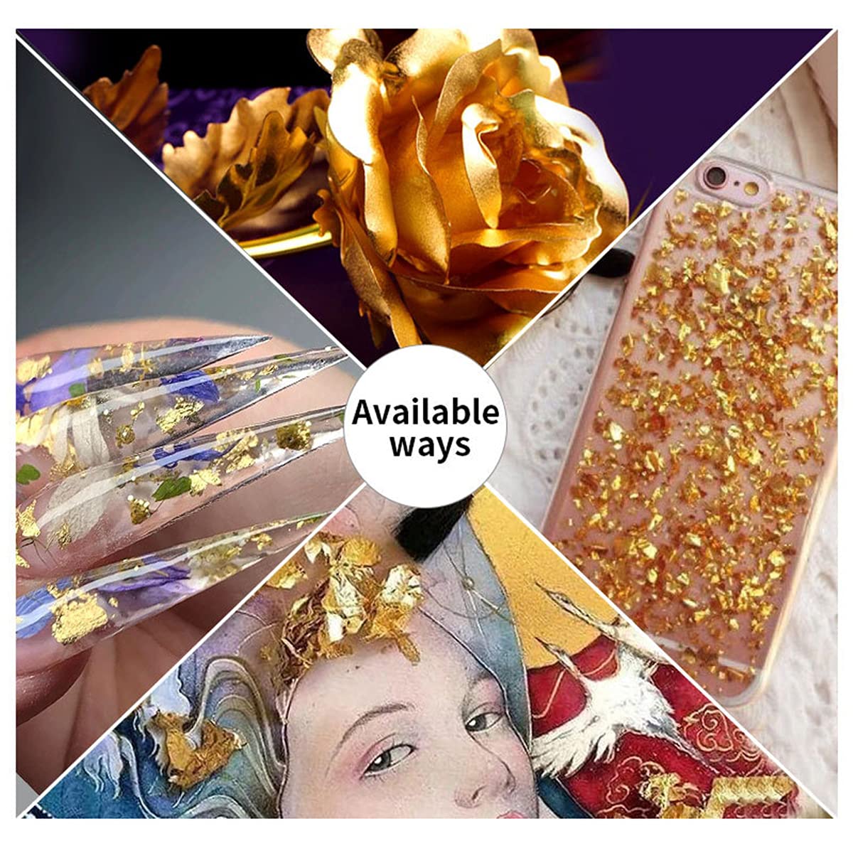 3 Jars of Foil Set - JBZ02 - 5g - DTK Nail Supply