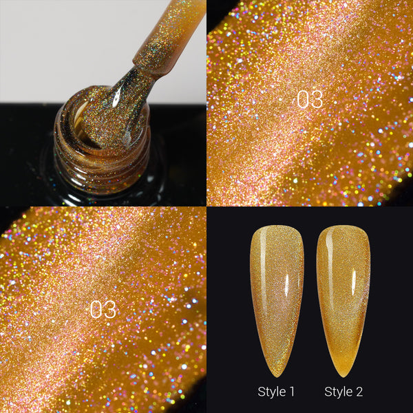 LDS Ripple Cat Eye - 03 - Gel Polish 0.5 oz - Ripple Cat Eye Collection by LAVIS NAILS sold by DTK Nail Supply