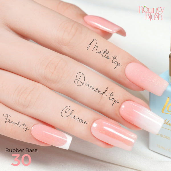  LDS Rubber Base Gel - RB-30 - GEL POLISH 0.5 OZ - Bouncy Blush Collection by LDS sold by DTK Nail Supply