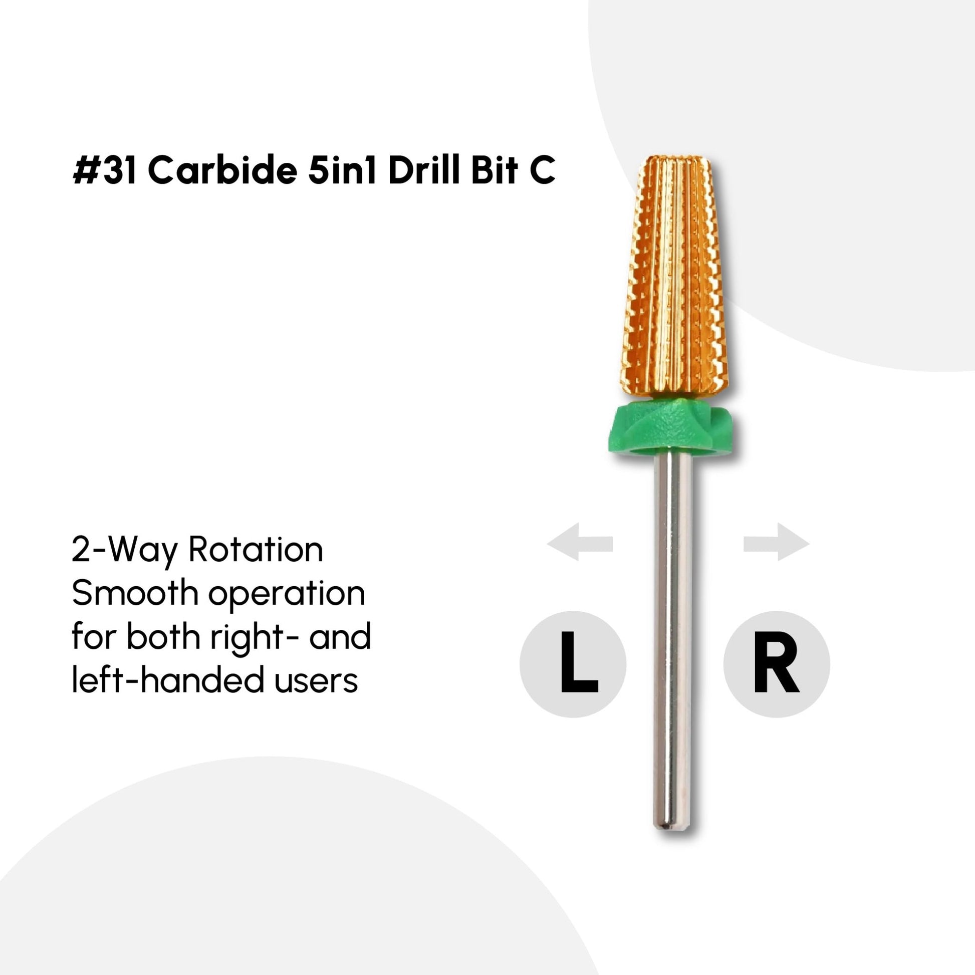 31 Carbide 5in1 Drill Bit C - DTK Nail Supply