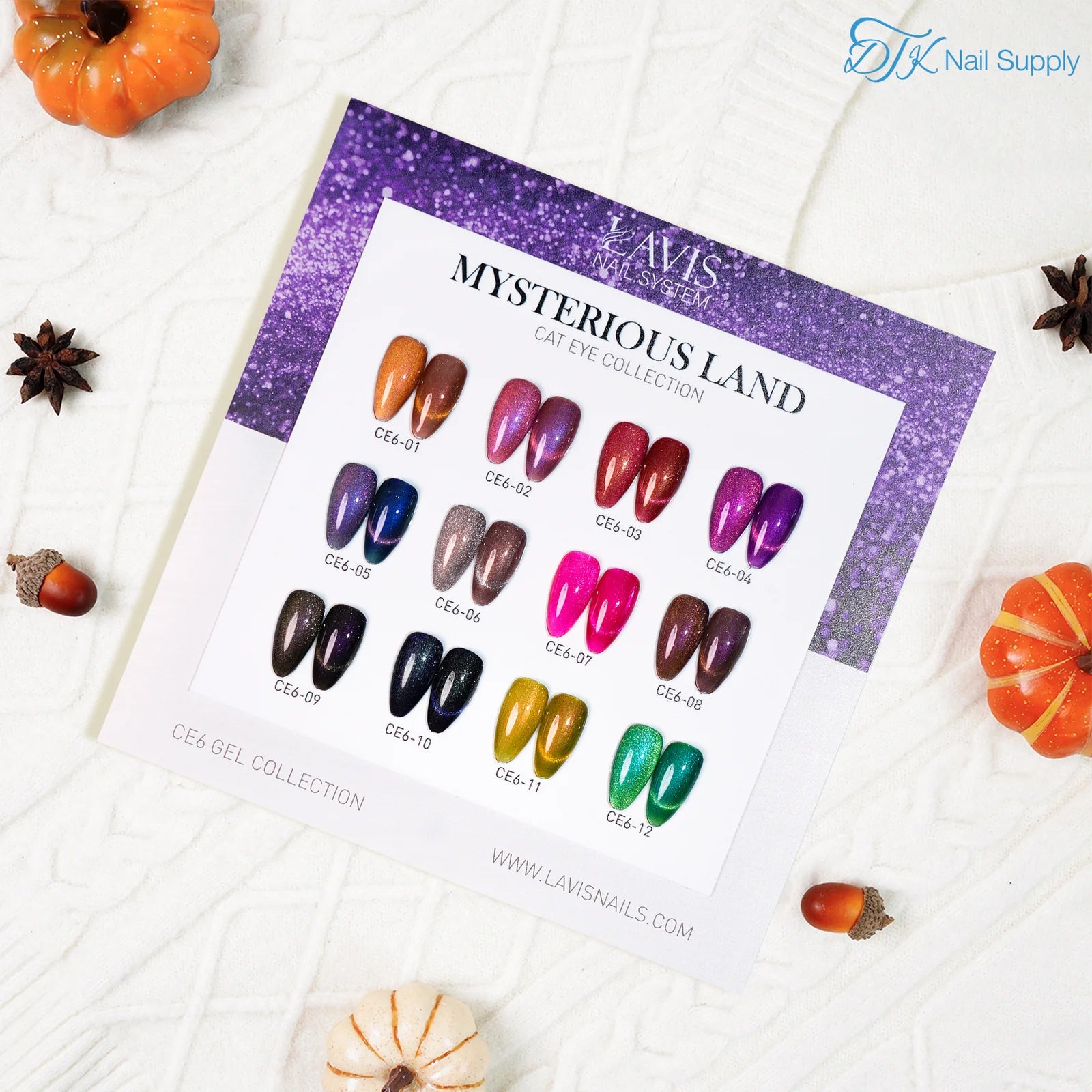 LAVIS Cat Eyes CE6 (Ver1) - 12 - Gel Polish 0.5 oz - Mysterious Land Collection