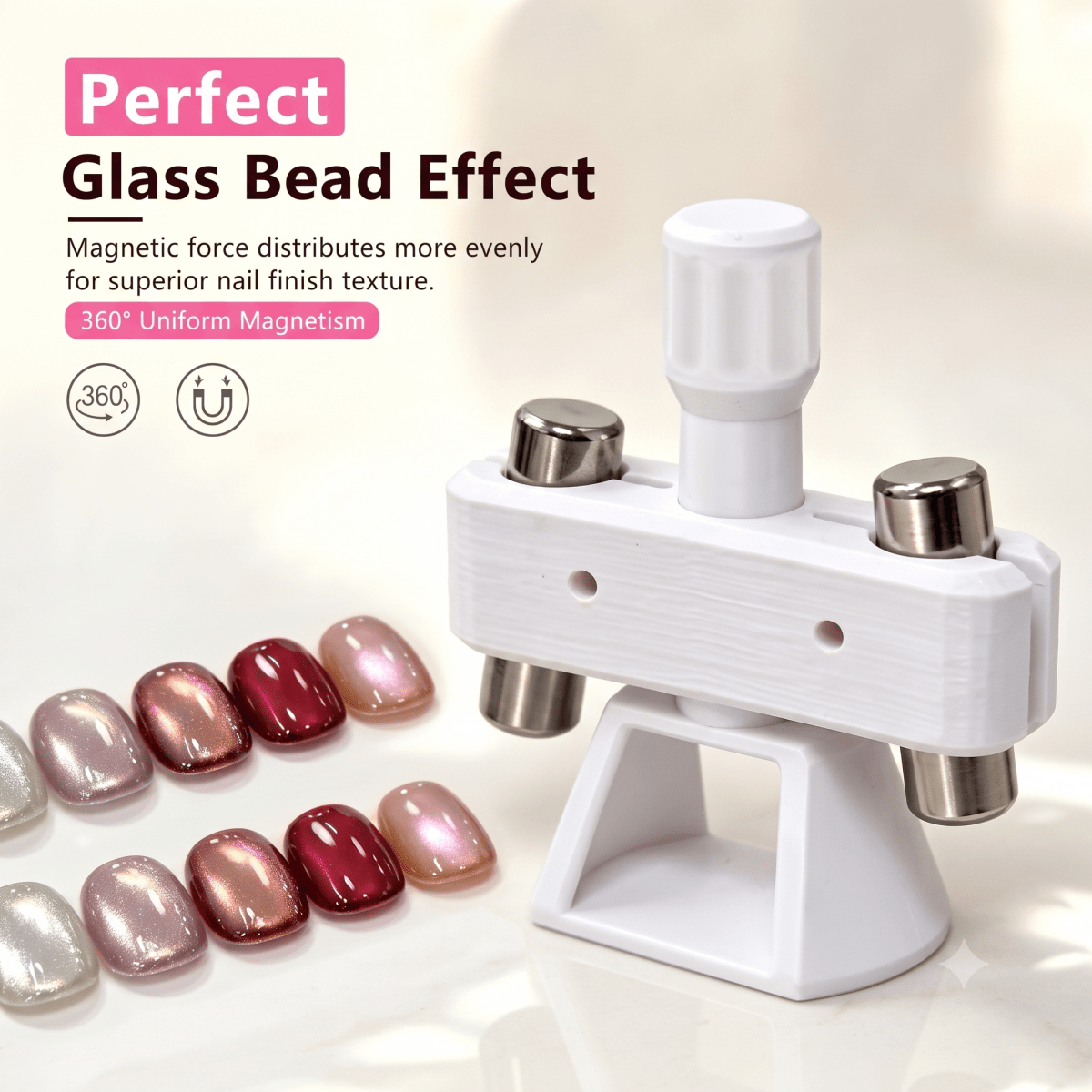 360° Rotating Gyroscope Magnet - Pink - DTK Nail Supply